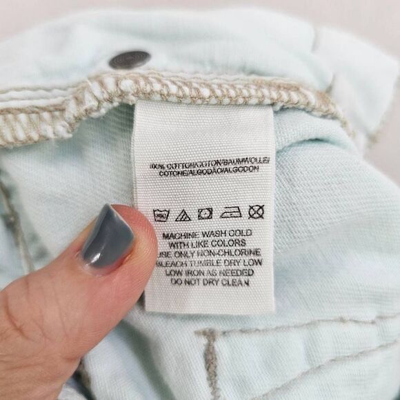 Free People Women's Light Wash Denim Shorts 25 - Picture 4 of 5